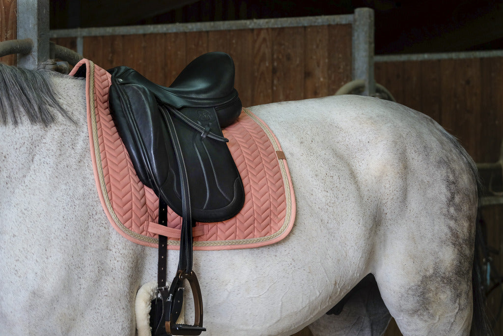 Tapis dressage Softy EQUITHEME saumon