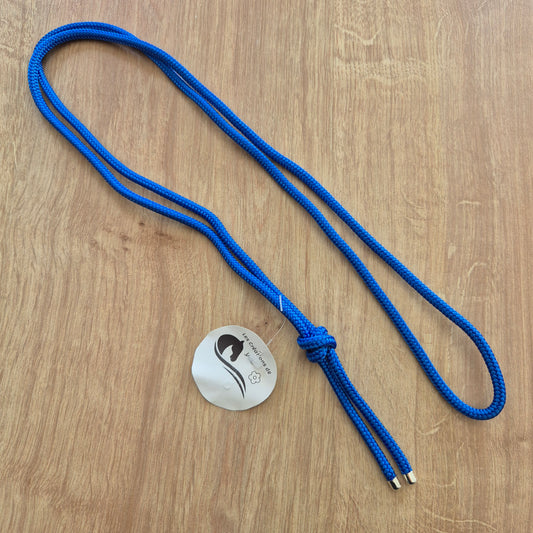 Cordelette éthologique bleu roi poney